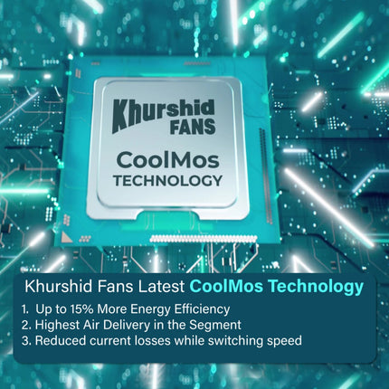Khurshid Fans MAJESTY 30W Inverter Ceiling Fan (E-Force Series)
