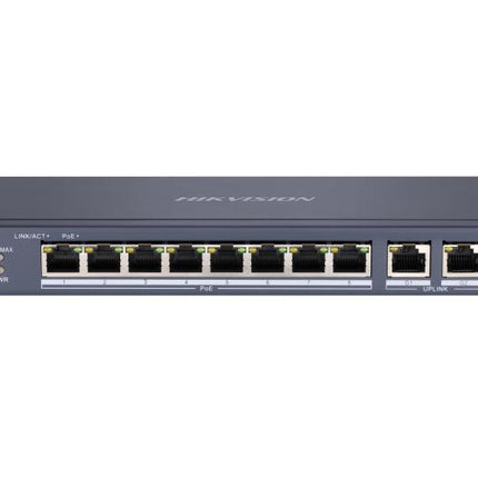 Hikvision DS-3E0310P-E/M 8-Port PoE (2x Gigabit port) Network Switch