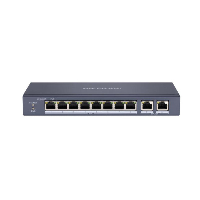 Hikvision DS-3E0310P-E/M 8-Port PoE (2x Gigabit port) Network Switch